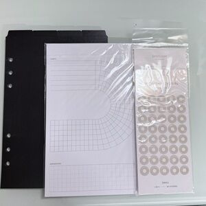 Cloth & Paper Habit Tracker - Top Tab Dividers & Spotlight Stickers